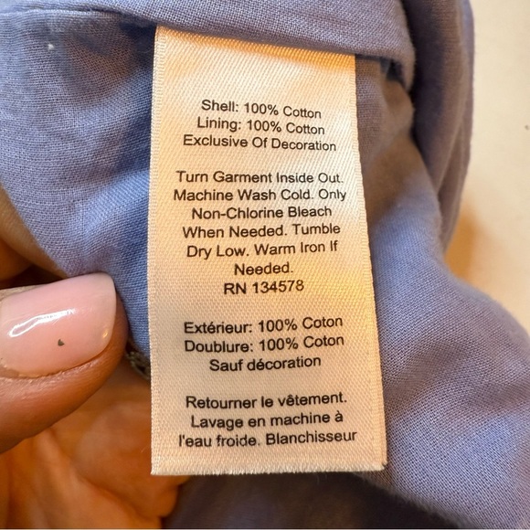 Vineyard Vines Blue Scallop Bottom Eyelet Pull On Shorts - Picture 6 of 6